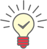 豆電球のアイコン